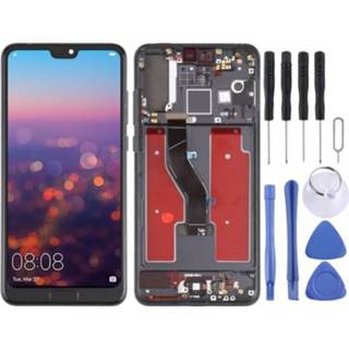 👉 Digitizer zwart active LCD-scherm en volledige montage met frame voor Huawei P20 Pro (zwart)
