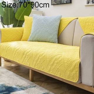 👉 Sofa geel active Four Seasons Universal Simple Modern Non-slip Full Coverage Cover, Afmeting: 70x90cm (Feather Dream Yellow)