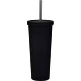 👉 Inkt cartridge zwart RVS active 700ml Grote Capaciteit Dubbele Strokop Vacuüm Outdoor 304 Isolatie Cup Auto Water (Inkt Zwart)