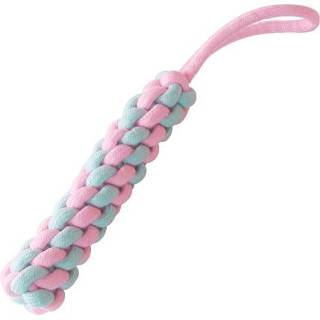 👉 Handvat touw active 7 Maïs Stok Hond Molaire Tanden Reiniging Speelgoed Snoep Kleur Geweven Katoenen