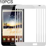 👉 Lens wit active 10 PCS Front Screen Outer Glass voor Samsung Galaxy Note N7000 / i9220 (wit)