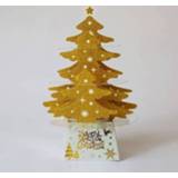 👉 Kerstversiering goud active 2 stuks mini desktop kerstboom ornamenten, specificatie: zonder lamp