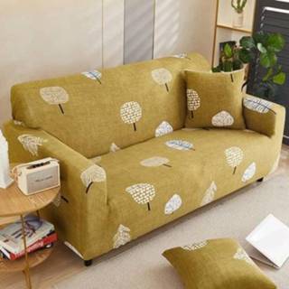 👉 Sofa elastische antislip active Double Seat Four Seasons Volledige dekking Cover (Apple Tree)