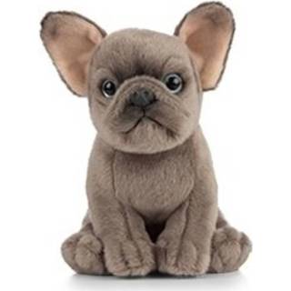 👉 Knuffel grijze pluche kinderen Franse Bulldog Hond 15 Cm - Honden Huisdieren Knuffels Speelgoed Voor 8720147525908