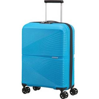 👉 Spinner blauw polypropyleen unisex zwenkwielen ritssluiting nederlands hardcase American Tourister Handbagage Koffer Airconic 55 Sporty Blue 5400520057730