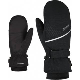 👉 Glove zwart vrouwen Ziener - Women's Kiani GTX + Gore Plus Warm Mitten Handschoenen maat 8,5, 4063833295162