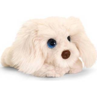 👉 Hondenknuffel witte pluche Keel Toys Pup Labradoodle Honden Knuffel 32 Cm - Huisdieren 8720147952179