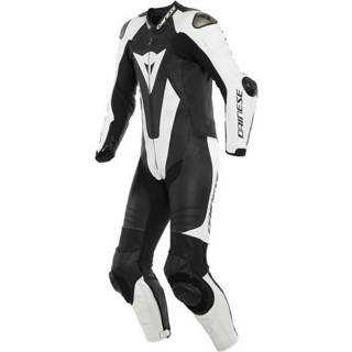 👉 Zwart wit active Dainese Laguna Seca 5 1 Piece 48 8051019257512