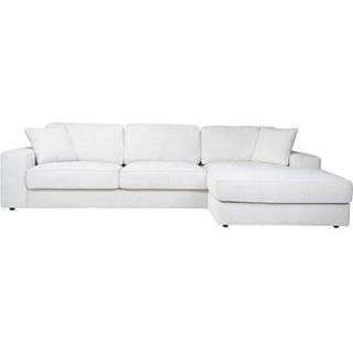 👉 Wit active Bank Santos 2,5-zits + lounge rechts bouclé