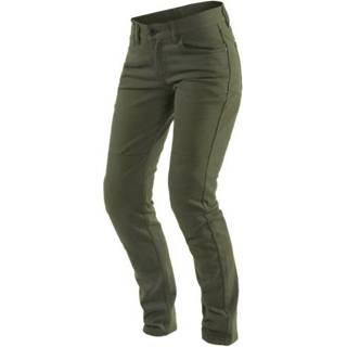 👉 Active vrouwen Dainese Classic Slim Lady Tex Olive Motorcycle Pants 29 8051019326836