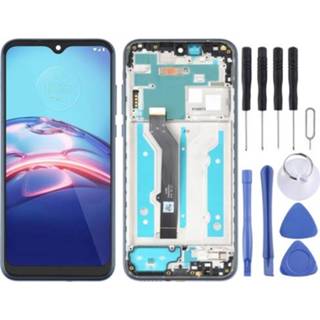 👉 Digitizer blauw active LCD-scherm en volledige montage met frame voor Motorola Moto E (2020) (blauw)