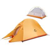 👉 Bijenwas oranje active Naturehike NH15T002-T1 Ultralichte tent Outdoor Camping regendichte tent, kleur: 210T geruite oranje, stijl: enkel