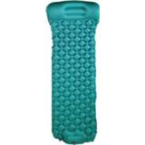 Matras blauw active Outdoor Camping Vochtbestendig Slapen Pad Voetstap Automatische Opblaasbare Draagbare TPU (Pauw Blauw)