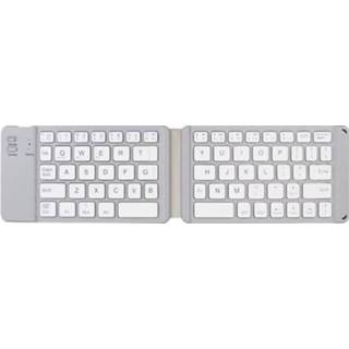 👉 Draadloos toetsenbord wit active B05 USB opladen draagbaar mini opvouwbaar Bluetooth (wit)