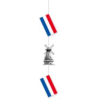 👉 Slinger One Size meerkleurig Nederland thema hang slingers met molen - Holland feestartikelen/versiering 8718758056171