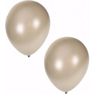 👉 Ballon zilveren 30x Stuks Metallic Party Ballonnen 36 Cm - 8720276195164