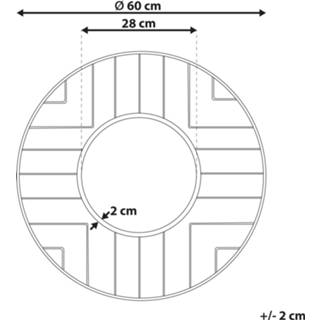 👉 Wandspiegel goud ø 60 cm HESDIN 4251682269261