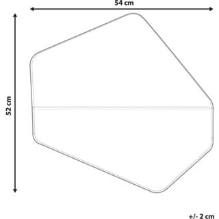 👉 Wandspiegel zilver 54 x 52 cm WARHEM 4251682269285