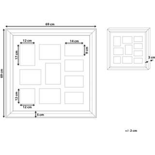 👉 Fotolijst zilver zilver/spiegelend voor 10 fotos DALABA 4251682269322