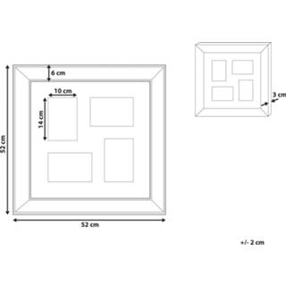 👉 Fotolijst koper spiegelend voor 4 fotos DABOLA 4251682269308