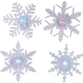 Raam versiering active Raamversiering zuignappen met verlichte sneeuwvlokken 1x