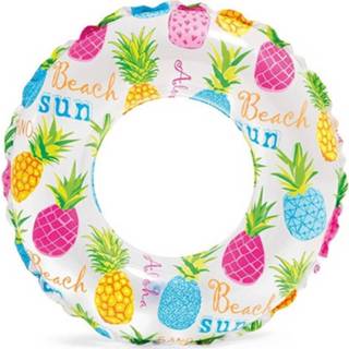 👉 Zwembandje Opblaasbare Zwemband Met Gekleurde Ananas Print 51 Cm - Zwembanden 8720276696050