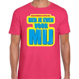 👉 Party shirt active mannen roze Heb je even voor mij foute heren