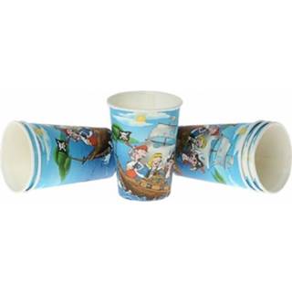 👉 Beker 18x Stuks Party Bekers Piraten Thema Feestje 250 Ml - Feestbekertjes 8720276255660