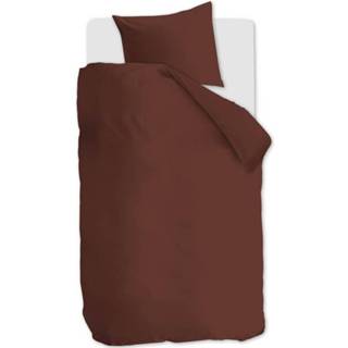 👉 Dekbedovertrek blauw katoen Ambiante Cotton Uni - 1-persoons (140x200/220 Cm + 1 Sloop) Dark Blue 8719931434182