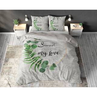 👉 Dekbedovertrek Sweet My Love - Fotoprint - Met Knoopsluiting, Incl. Kussenslopen - Creme