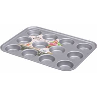 👉 Bakvorm Wham Baker & Salt Cupcakes 35,5 X 27 Cm Carbonstaal 5038135558207