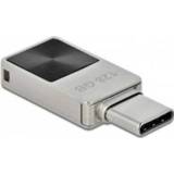 👉 Flash drive zilver DeLOCK 54085 USB 128 GB Type-C 3.2 Gen 1 (3.1 1) 4043619540853