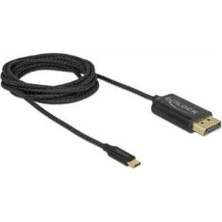 👉 Kabel adapter zwart DeLOCK 83710 video 2 m USB Type-C DisplayPort 4043619837106