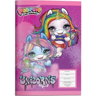 Notitieboek paars papier meisjes Poopsie Unicorn 17 X 24 Cm 5205698527340