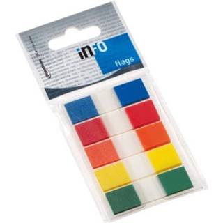 👉 Plakstrip wit Info Notes Flags 12 X 43 Mm 5 26 Vellen 4044355772768