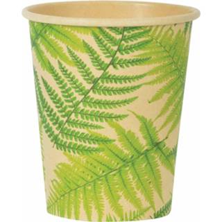 👉 Drinkbeker karton Varenblad Eco Thema Drinkbekers 20x Stuks 240 Ml Van - Feestbekertjes 8720576376317