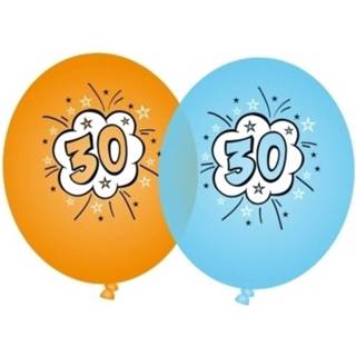 👉 Ballon 16x Stuks 30 Jaar Verjaardag Thema Feest Ballonnen - 8720276913041