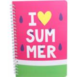 👉 Notitieboek roze papier I-total I Love Summer Softcover A5 8720585120444