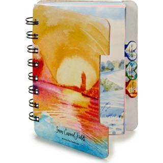 👉 Notitieboek geel karton papier Pincello Landscape 12 X 9,2 Cm Karton/papier 8720585121861