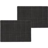 👉 Tafel zwart 4x Stuks Stevige Luxe Placemats Liso 30 X 43 Cm - 8720576387795