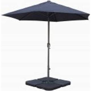 👉 Parasol grijs male Easywind windbestendig Ø2,75m Belveo Alizé 3700561802606