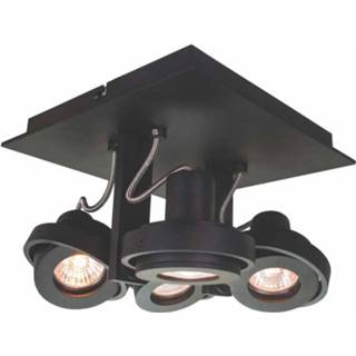 👉 Zwart Lamponline Spot Meist 4 Lichts Vierkant 8719831731886