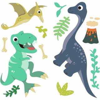👉 Muursticker vinyl Roommates Friendly Dinosaur 24,4 Cm 26-delig 34878424354