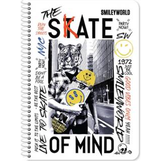 👉 Smiley Notitieboek Skate 120 Pagina's A4 Jongens Papier Wit