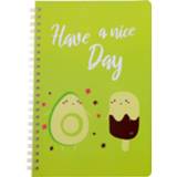 👉 Notitieboek groen papier I-total Avocado Nice Day Softcover A5 8720585121595