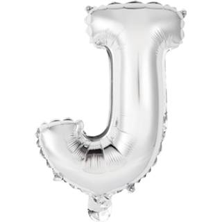 👉 Folie zilver Amscan Letterballon J 34 Cm 194099035286
