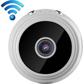 Draadloze camera wit active A9 + 1080P WiFi-afstandsbediening camera, ondersteuning voor nachtzicht en bewegingsdetectie TF-kaart, Broadcom Bluetooth-oplossing (wit)