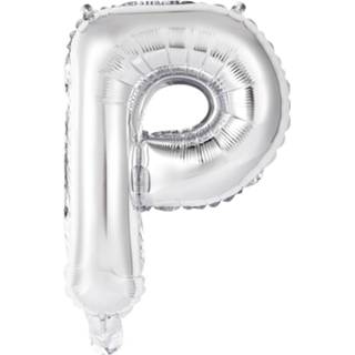 👉 Folie zilver Amscan Letterballon P 34 Cm 194099035347