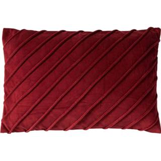 👉 Kussenhoes Dutch Decor Paco - Velvet 40x60 Cm Merlot 8714165639365