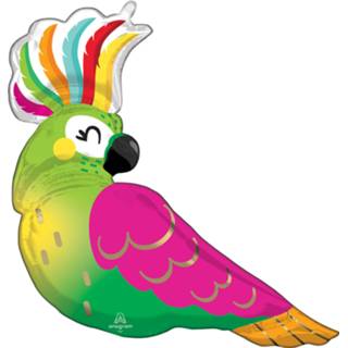 👉 Folieballon groen Amscan Supershape Tropical Parrot 78 X 71 Cm 26635426732